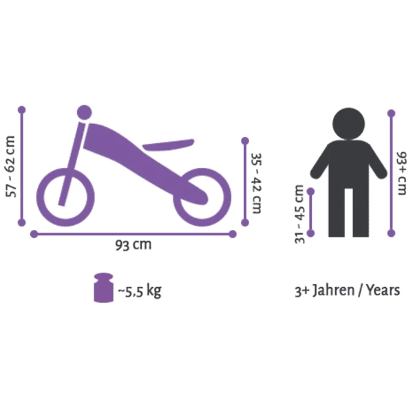 Star Trademarks BIKESTAR® Loopfiets 12'' Zwart, Mat - Afbeelding 5