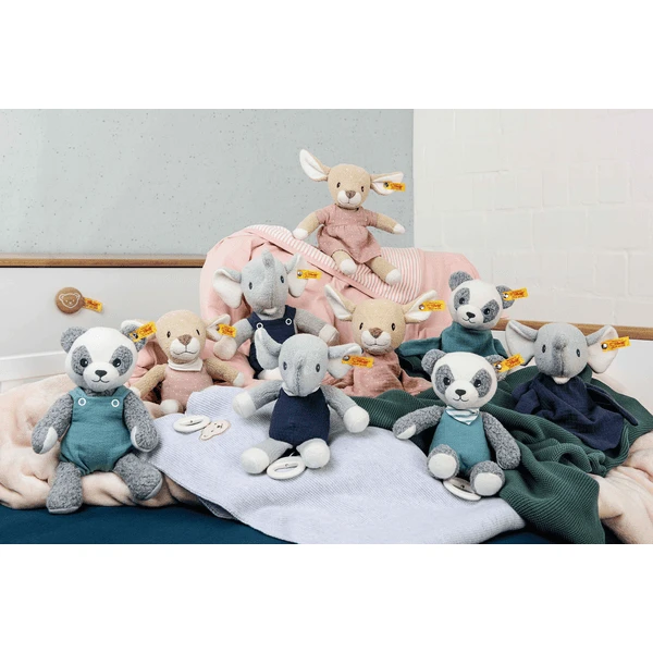 Steiff Eliot Olifant Muziekdoosje, Lichtgrijs/blauw - Image 5