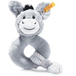 Steiff Ezeltje Dinkie Grijs-blauw, 14 Cm