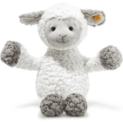Steiff Soft Cuddly Friends Lam Lita Wit/bruin-grijs, 45 Cm