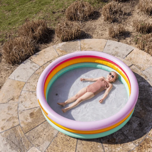 SWIM ESSENTIALS Swim Essential S Opblaasbaar Zwembad Regenboog Ø 150 Cm - Afbeelding 2