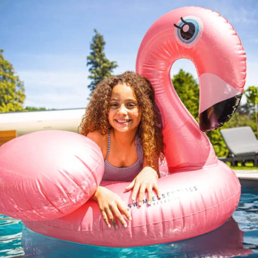 SWIM ESSENTIALS Swim Essential S Opblaasbare Flamingo Rose Goud XL - Afbeelding 2