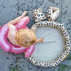 SWIM ESSENTIALS Swim Essential S Print Ed Baby Pool Beige Luipaard 60 Cm 2 Ringen -Randwinkel Voor Kinderen swim essential s print ed baby pool beige luipaard 60 cm 2 ringen a359617 2