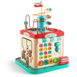 TopBright Toys® 5-in-1 Motoriek Kubus London Met Licht En Geluid