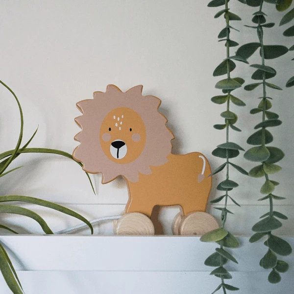 Tryco Houten Trekspeelgoed - Leeuw - Image 4