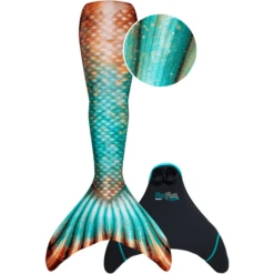 XTREM Toys And Sports FIN FUN Zeemeermin Bronzed Emerald Maat: Youth S-L