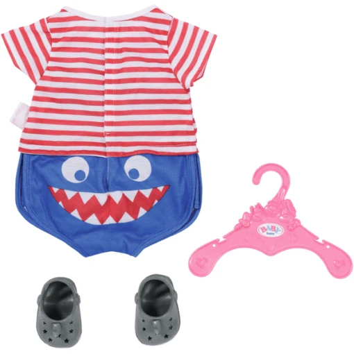 Zapf Creation BABY Born® Bath Pyjama & Klompjes Blauw 43cm - Afbeelding 3