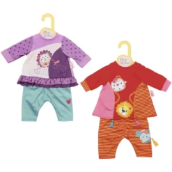 Zapf Creation Dolly Moda Jurk En Legging Dieren 2sort 43cm